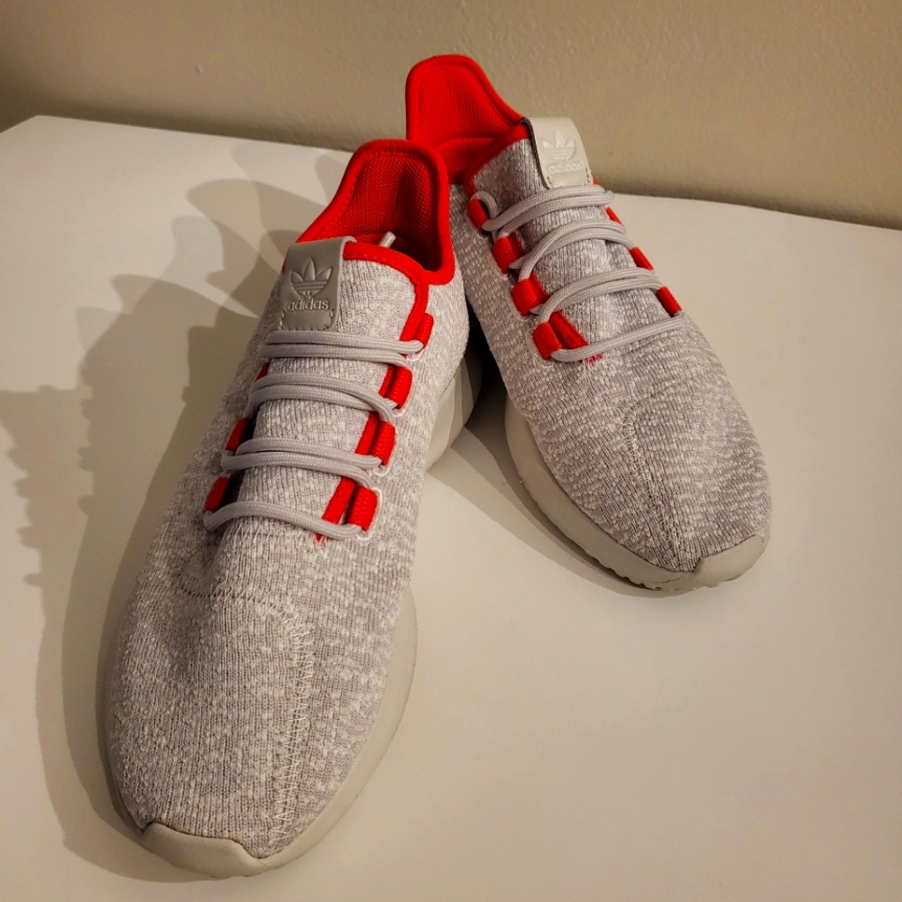 Adidas Women's Ortholite Tubular Shadow Gray Pink Athletic sneakers  6.5